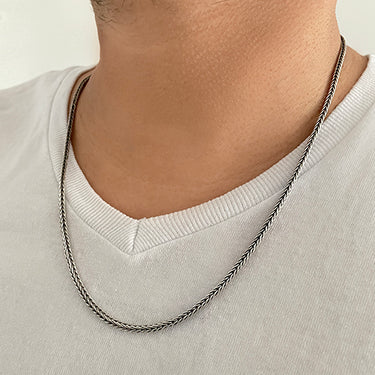 Cadena modelo Espiga Plata 950